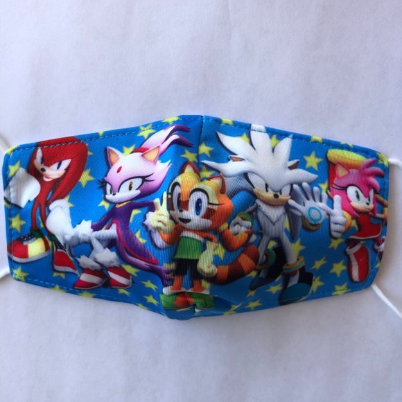 boys Sonic the Hedgehog tails face mask - Picture 4 of 4
